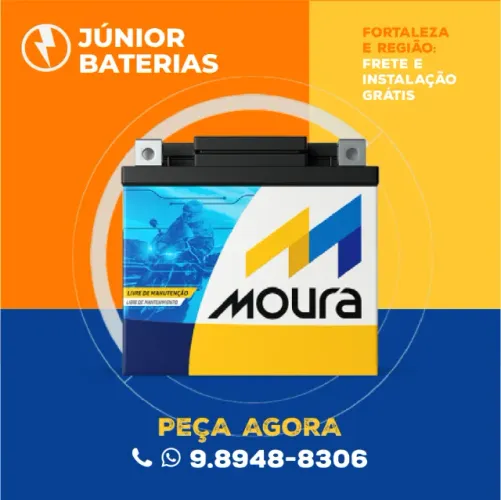 Bateria moto 7Ah Fortaleza