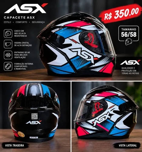 Capacete extra ASX 56/58