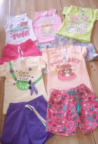 5 conjuntos de roupas menina aleatórias