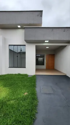 Linda casa! 3 Quartos sendo 1 Suíte - Área Gourmet com Churrasqueira Revestida - Res. Alic