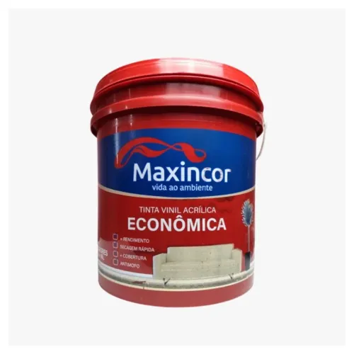 TINTA BALDE DE 16 LTS ACRÍLICA MAXINCOR  TODAS AS CORES 