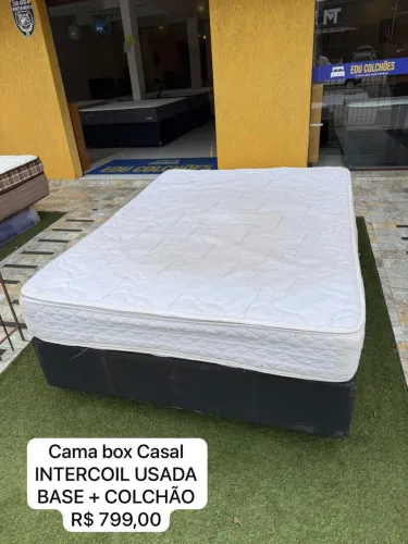 Colchão de casal Box INTERCOIL USADA - ENTREGO
