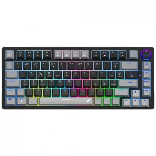 Teclado Gamer SuperFrame Ribbon, Wireless, RGB, Switch Red, 75% (semi-novo)