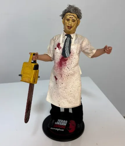 Sideshow Leatherface Boneco Figura de ação massacre da serra eletrica 1/6