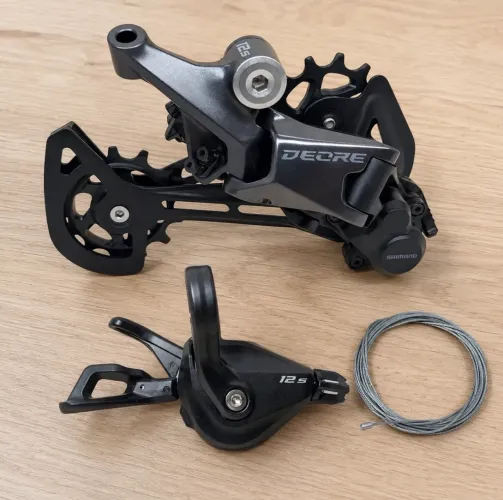 Kit Shimano Deore M6100 12v Novo Sem Uso Câmbio Traseiro + Passador + Cabo de Aço