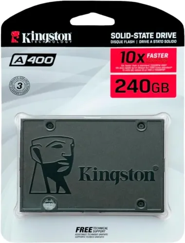SSD 240GB Kingston A400 SATA 3 - Alta Velocidade e Desempenho - Novo na caixa