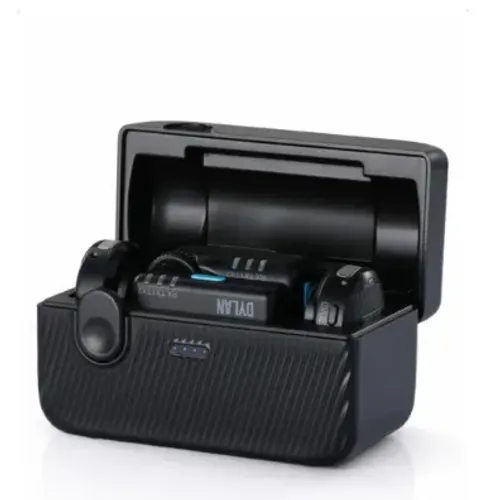 Microfone Sem Fio Dylan TM-6 Combo Lapela com 2 Transmissores e Cancelamento de Ruído