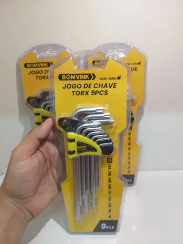 Jogo de chave torx extra longe bomvink 