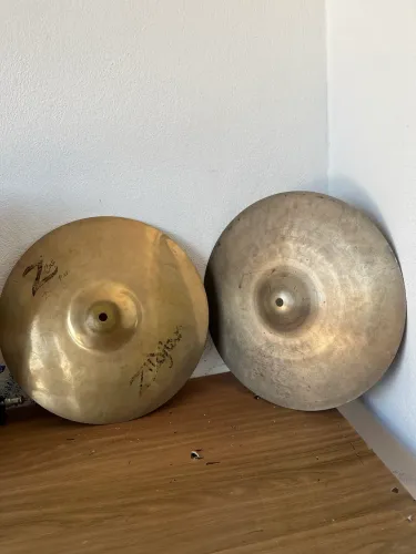 Chimbal Zildjian 13" Profissional (Par Casado Avedis Top + Z Custom Bottom)