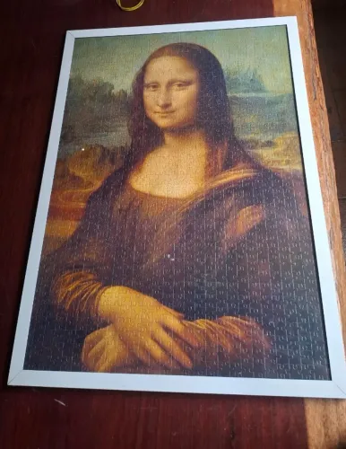 Quadro Mona Lisa - Quebra-cabeça Montado