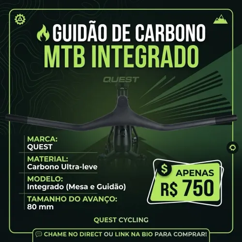 Guidão mtb integrado 
