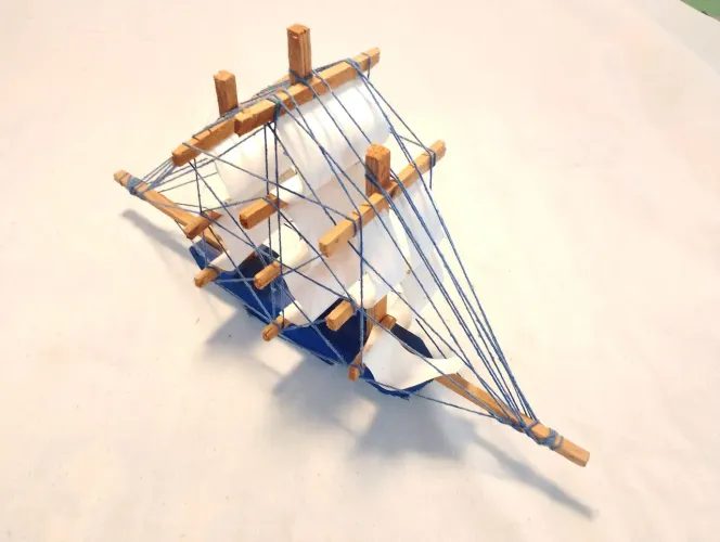 Barco veleiro miniatura decoração artesanal veleiro decora