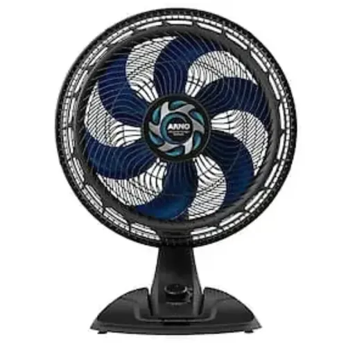 Ventilador de Mesa Arno Xtreme Force VB40 40cm 3 Velocidades 6 Pás Preto 220V