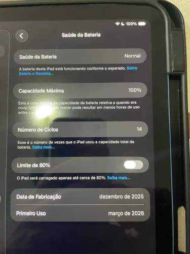iPad 11 128 gb azul, com garantia 03/2027