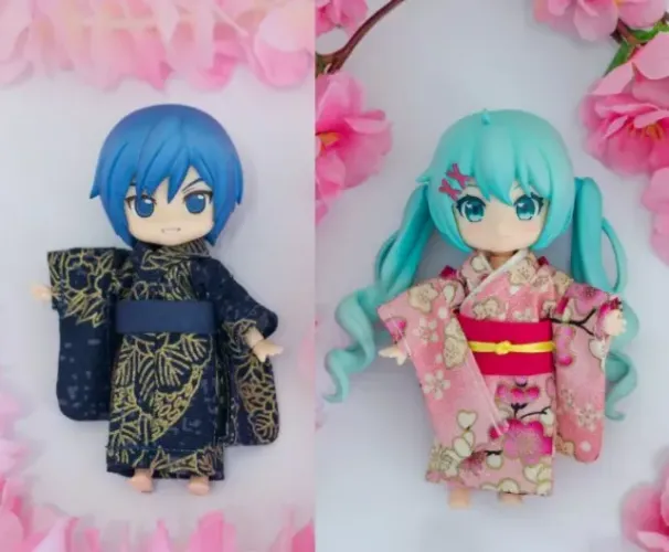 Kit de Roupas de Nendoroid Doll (DUAS UNIDADES) - Quimono Masculino ou Feminino