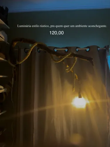 Luminária Rústica Aconchegante