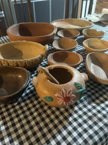 Lindas loucas de barro 12 peças 