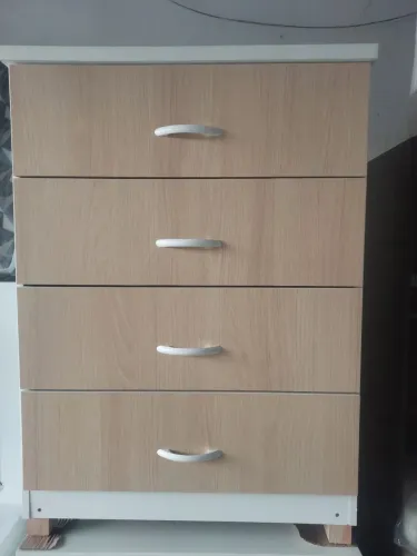 Cômoda com 4 gavetas mdf (nova)