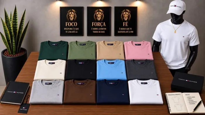 Camisa Masculina Premium 100% Algodão Suedine 160g - R$ 99,99