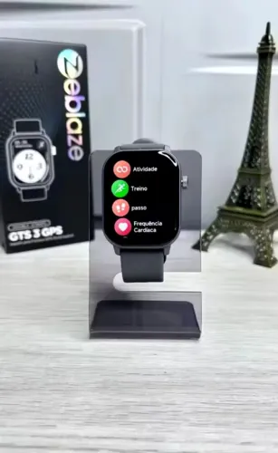 Relógio Inteligente Zeblaze Gts3 Com GPS Integrado Pulseira Extra de Nylon (Novo)