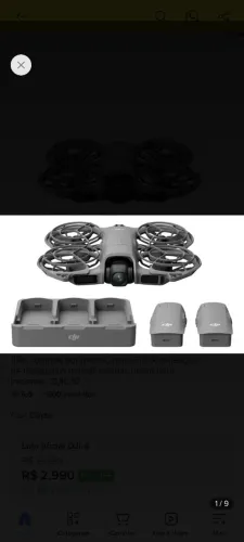 Drone Dji neo 2 com 3 baterias