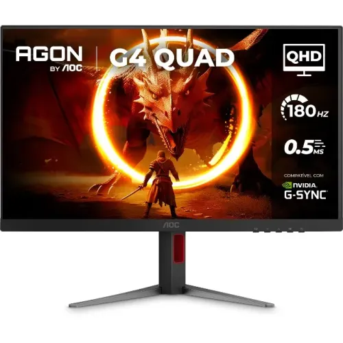 Monitor Gamer Aoc Agon Quad 27 180Hz Q27g4f Lacrado (Ac.Cartão)