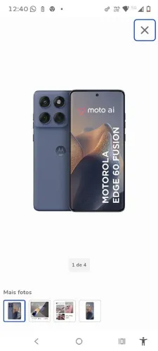 Smartphone Motorola Edge 60 Fusion 5G - 256GB 24GB