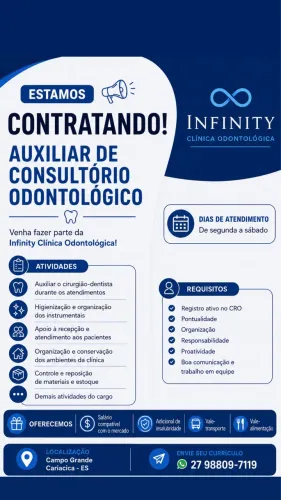 AUXILIAR DE CONSULTÓRIO ODONTOLÓGICO CAMPO GRANDE CARIACICA