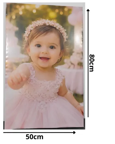 Quadro Decorativo Personalizado 50x80 - Evento, Festa, Aniversario, Presente