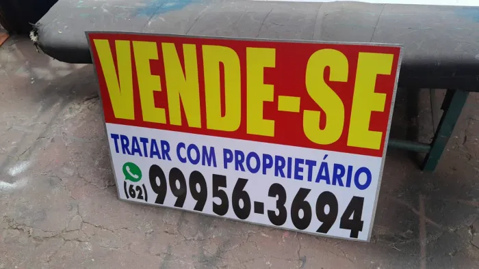 PLACAS DE VENDE-SE NO ZINCO