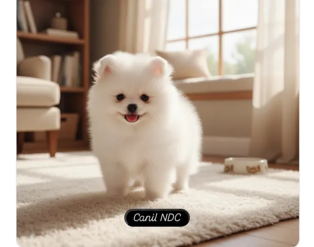 Lulu da Pomerania fêmea micro com pedigree!