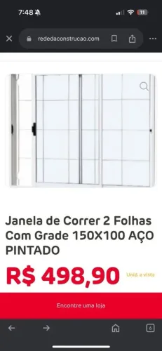 5 JANELAS 1.50X1.00 AÇO PINTADO - JA COM VIDROS - NOVAS