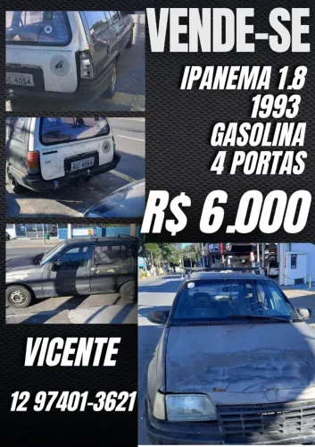 Chevrolet Ipanema GL 1.8 MPFI / EFI /SL 4P (álcool) 2027