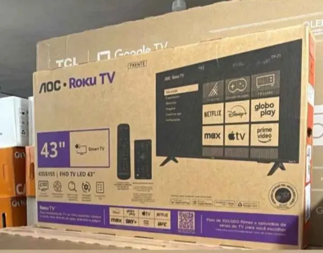 TV AOC 43 polegadas smart 4k