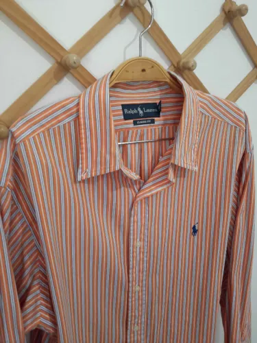 Camisa Masculina Ralph Lauren listrada gg