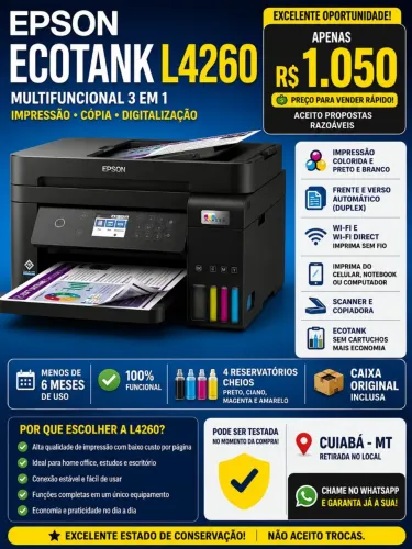 Epson EcoTank L4260 - R$ 1050