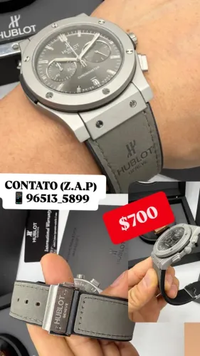 Relógio HUBLOT GENEVE CHRONOMETER GRAY _ MULTIFUNCIONAL