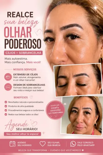 Cílios e sobrancelha