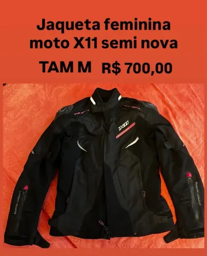 Jaqueta feminina moto X11 semi nova