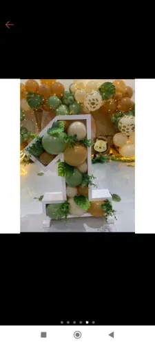 Número 1 decorativo festas fotografia