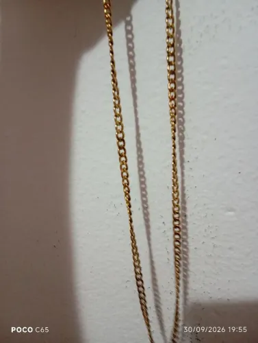 Correntinha banhada a ouro, por R$45,00