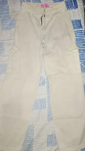 Calça cargo bege 12 anos