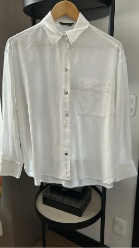 Duas camisas Zara de linho misto TAM Xs e P