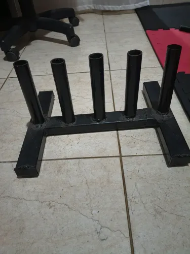 Suporte de barra + puxador reto com giro + puxador w curto