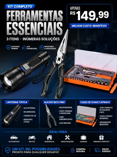 Um Kit, Mil Soluções - Ferramentas Para Toda Hora
