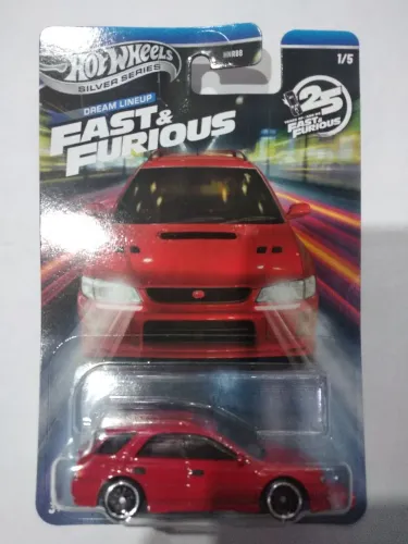 Hot Wheels Set com 5 carrinhos Velozes e furiosos Silver series