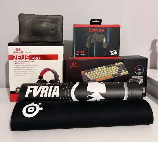 Kit Gamer Completo Redragon + Fúria + SteelSeries
