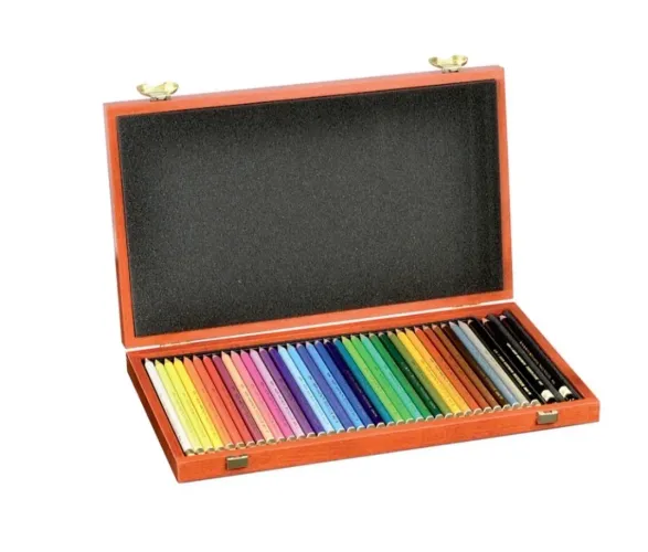 Lápis De Cor Polycolor 36 Cores Estojo Madeira