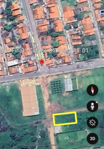 Vendo ou Alugo terreno próximo ao ponto final da Av.1 da cidade olímpica.
