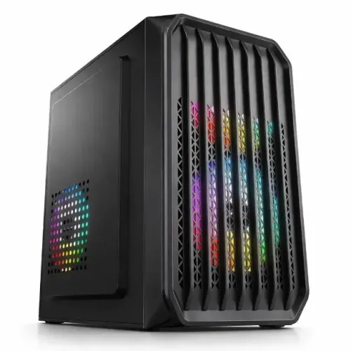 Gabinete Gamer Duex DX255-8 Full Black Preto